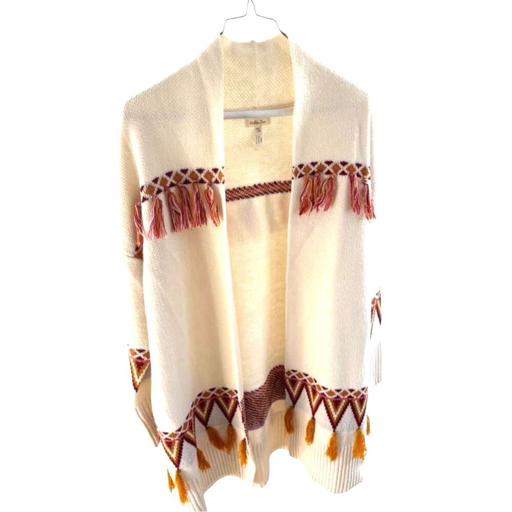 Matilda Jane Moments With You Gingersnap Sweater Medium NWOT Tassel Fringe Boho